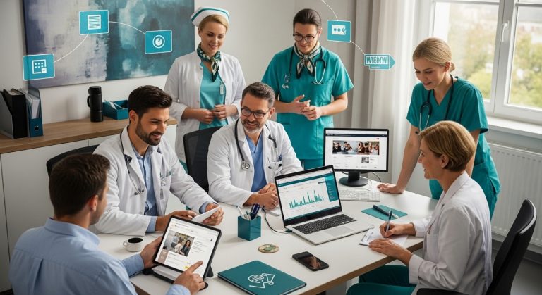 digitales Praxismarketing, medizinisches Marketing, Teamarbeit