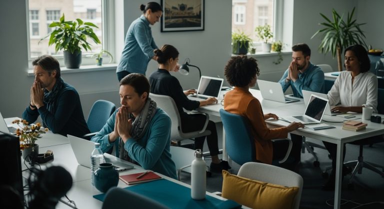achtsamkeit office team